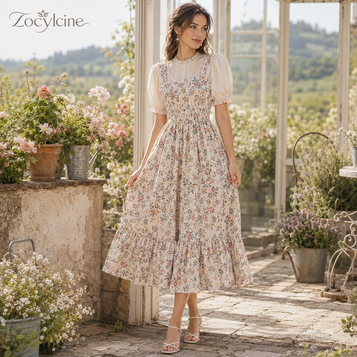 Zocylcine™ Lavender Lane Linen-Blend Two-Piece Set